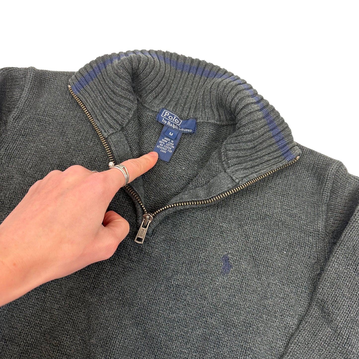 Vintage Polo Ralph Lauren Quarter Zip Jumper (Age 10-12)