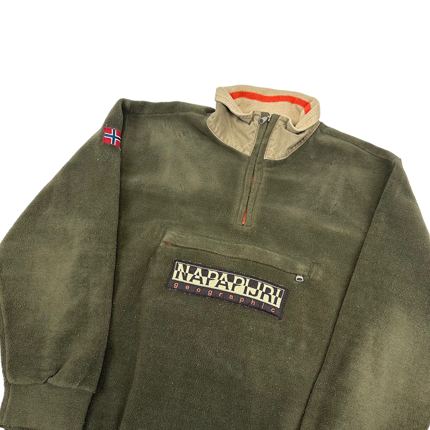 Vintage Napapijri Quarter Zip Fleece (Age 10)