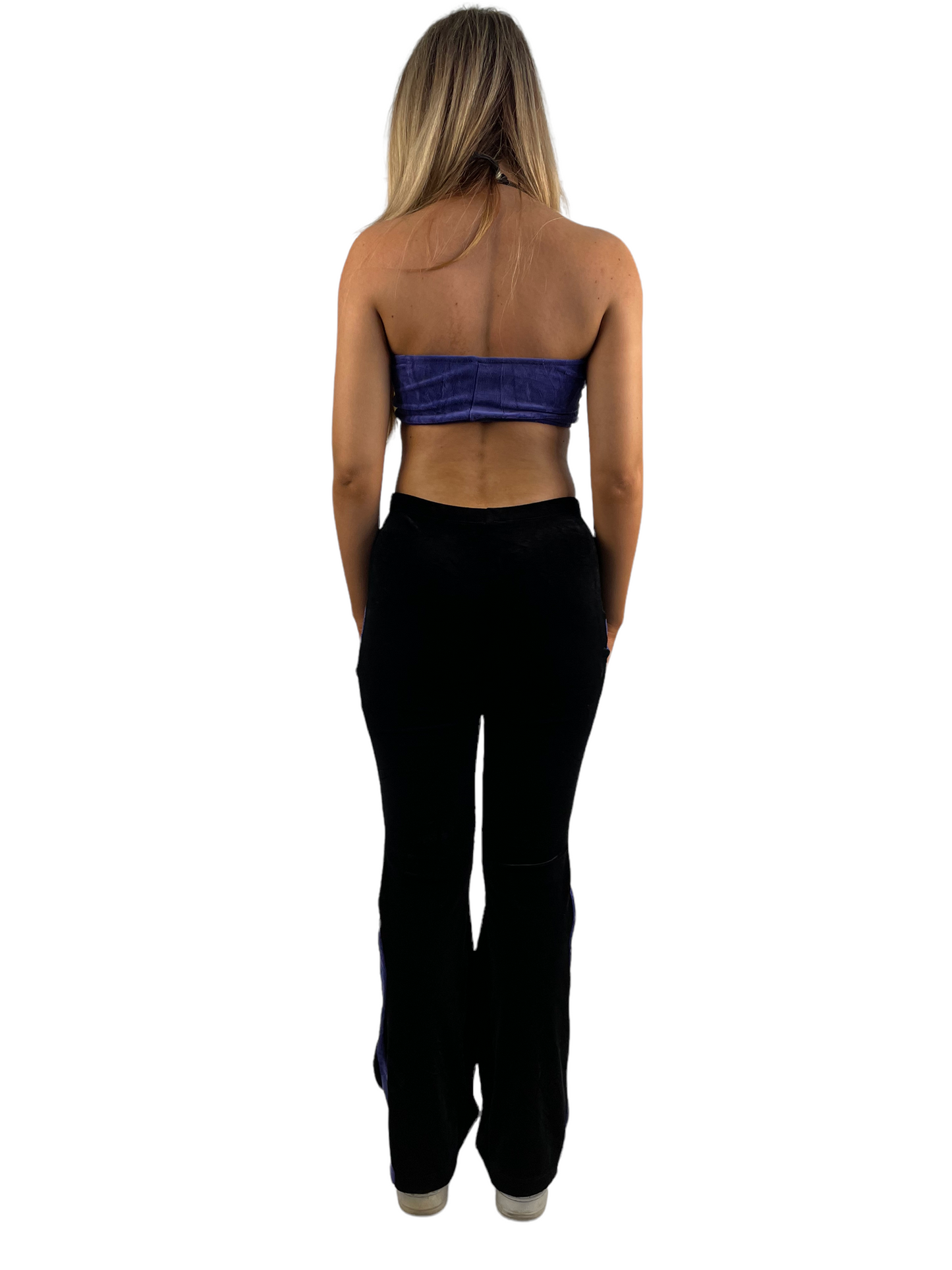 Vintage Reworked Velour 2 Piece Top & Flares