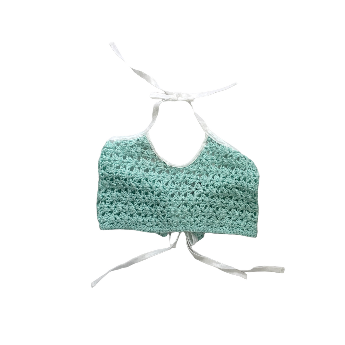 Vintage Reworked Crochet 2 Piece (Mint Green)