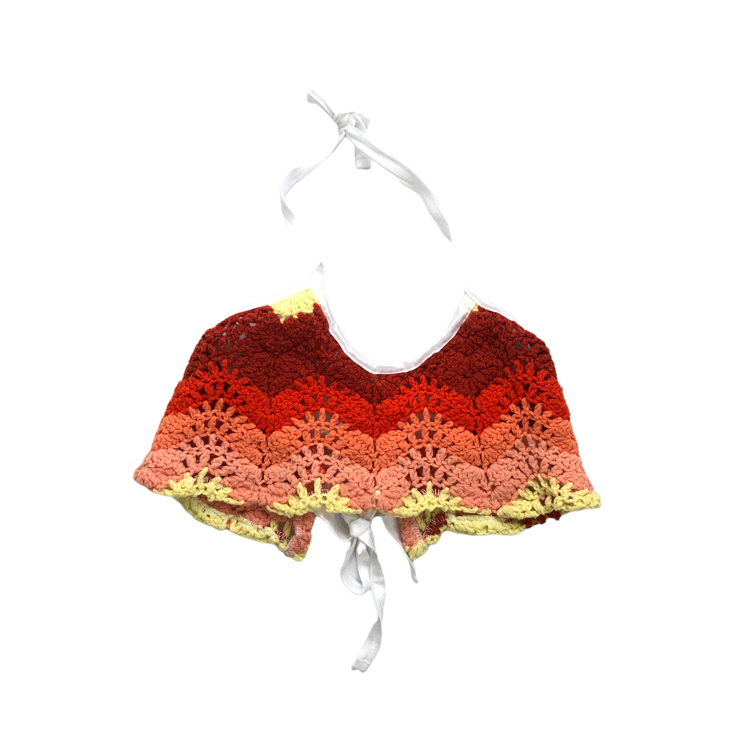 Vintage Reworked Crochet 2 Piece (Sunset)