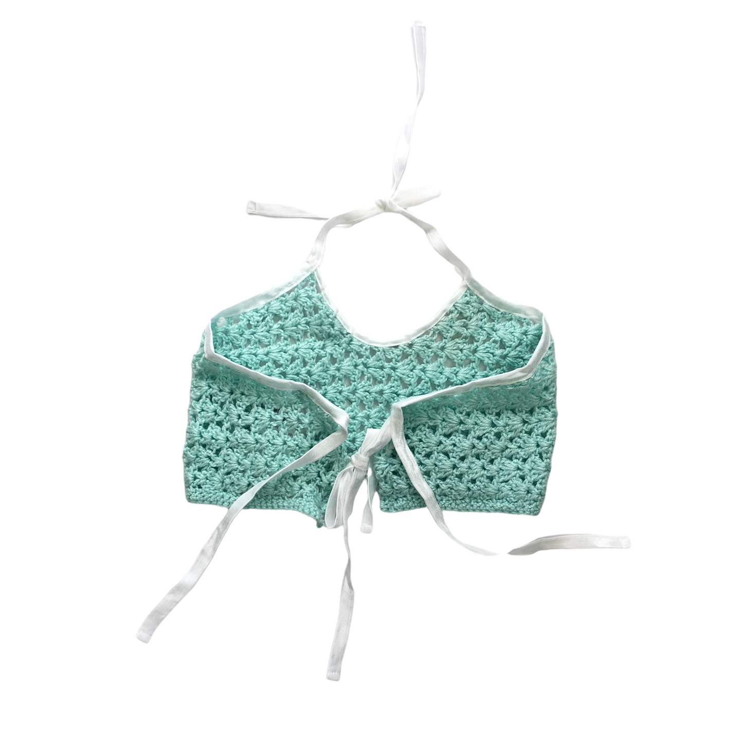 Vintage Reworked Crochet 2 Piece (Mint Green)