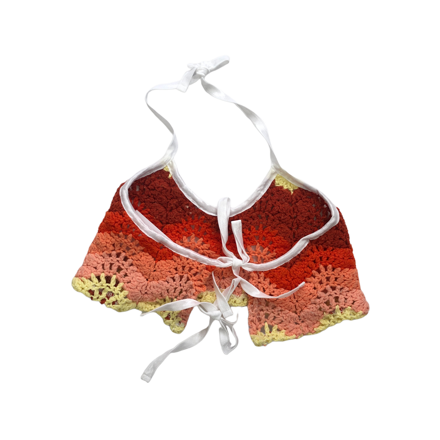 Vintage Reworked Crochet 2 Piece (Sunset)