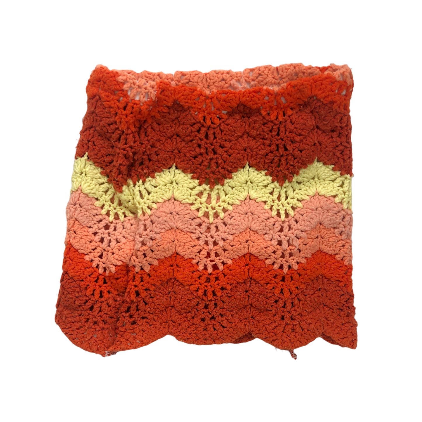Vintage Reworked Crochet 2 Piece (Sunset)