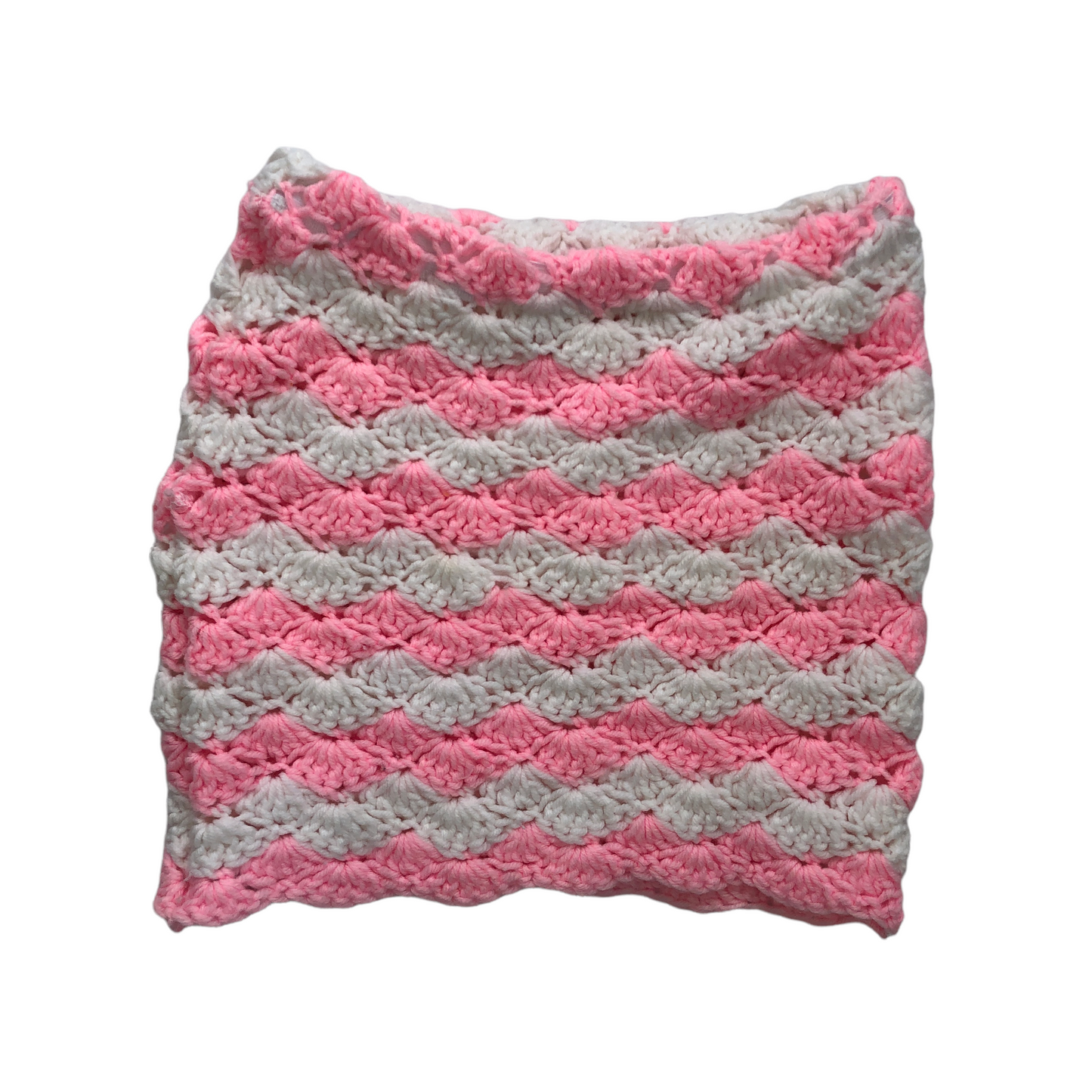 Vintage Reworked Crochet 2 Piece (Pink/White)